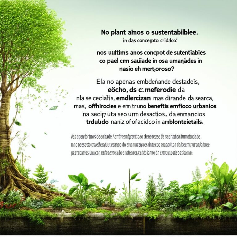 Leia mais sobre o artigo Como Plantas Sustentáveis Melhoram Cidades e o Dia a Dia