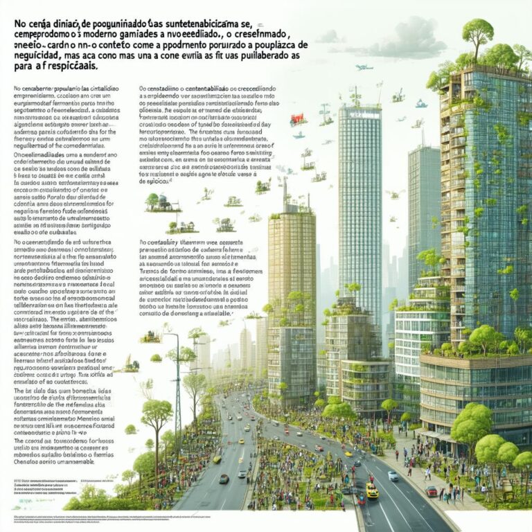 Leia mais sobre o artigo Sustentabilidade e Empreendedorismo nas Cidades Modernas